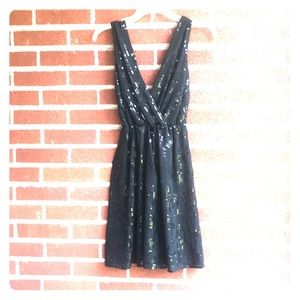 Express black sequence dress!